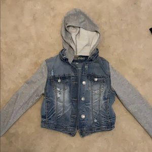Wallflower Sweatshirt Jean Jacket